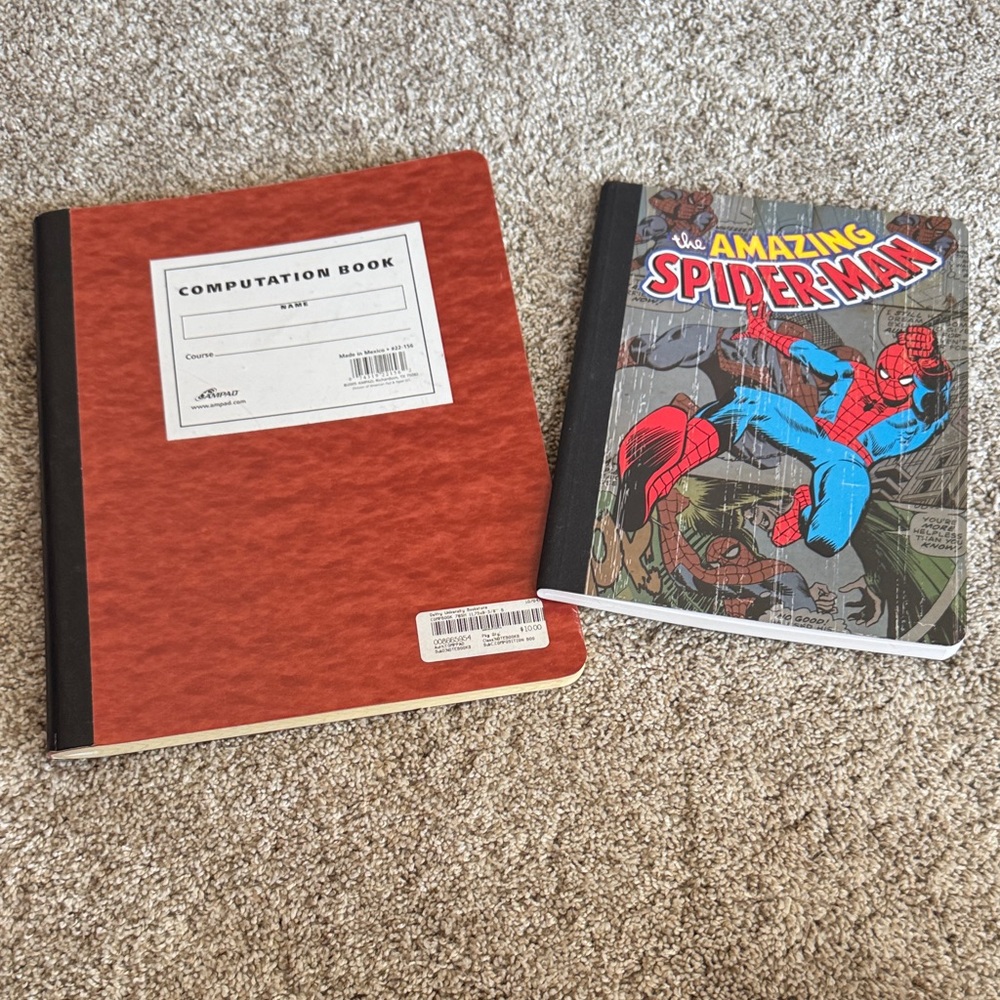 Spider-Man Composition Book & Computation Book
